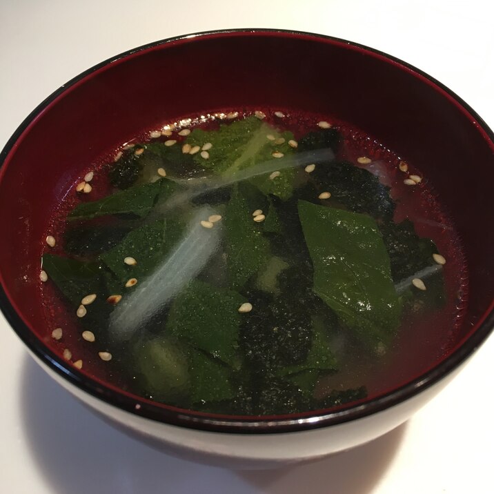 海苔の中華スープ